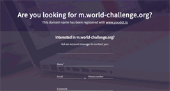 Desktop Screenshot of m.world-challenge.org