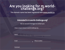 Tablet Screenshot of m.world-challenge.org